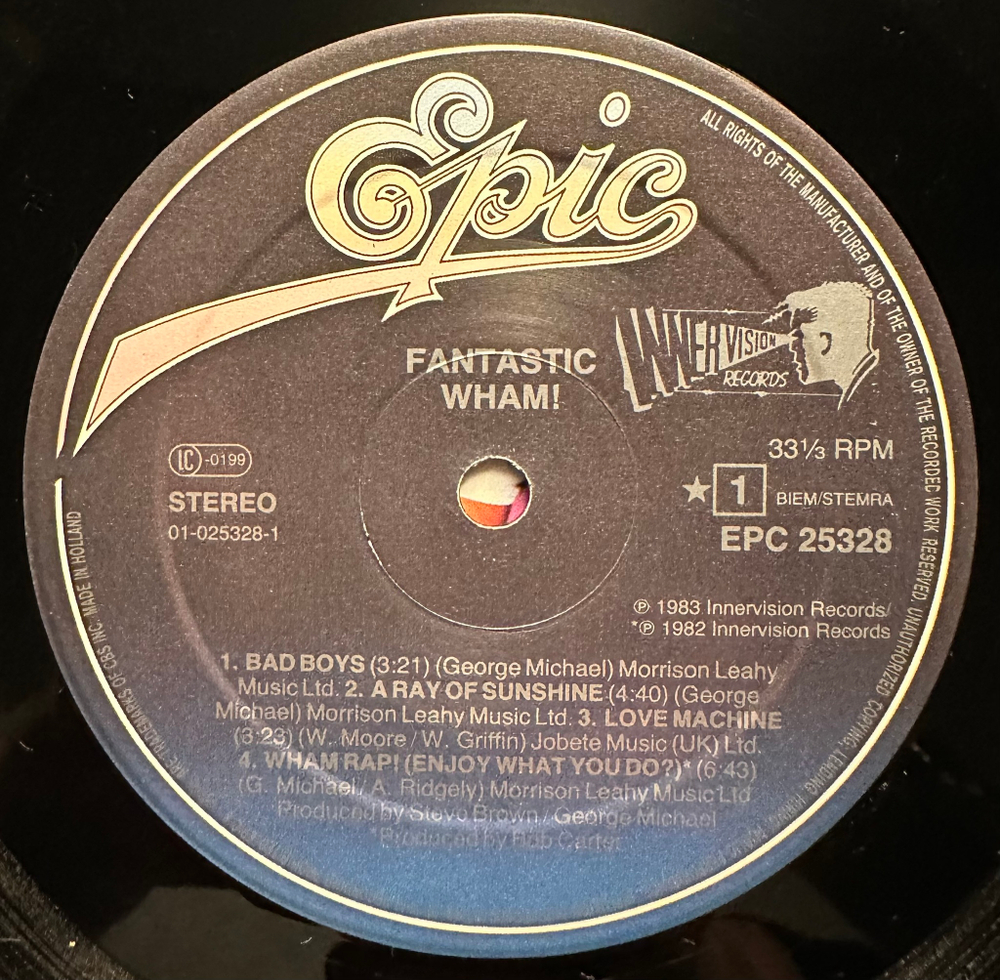 Wham! - Fantastic (Голландия 1983г.)