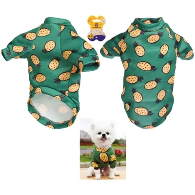 Кофта - толстовка для мелких пород собак «BRO Style», принт ананасы, р L