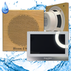 Комплект домашней акустической системы с  караоке-усилителем Steam & Water SOUND SAUNA S2