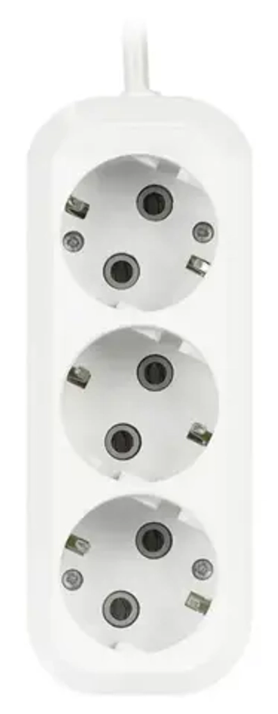 Удлинитель сетевой 3 розетки, 1,5 метра, 3500 Вт