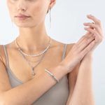 Серьги Coeur de Lion White-Silver 6005/21-1417