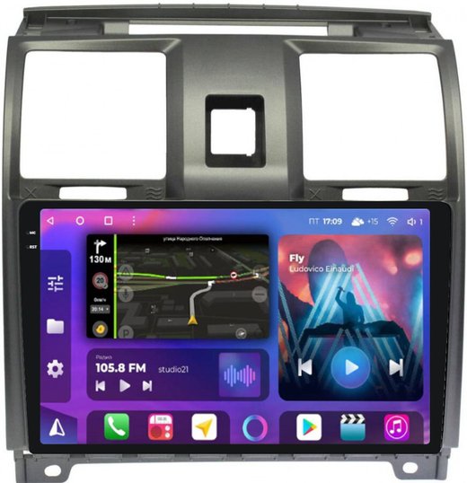 Магнитола для УАЗ Патриот, Пикап 2012-2016 - FarCar XXL3109M QLED+2K, Android 12, ТОП процессор, 8Гб+256Гб, CarPlay, 4G SIM-слот