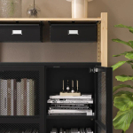 Комбинация для хранения - IKEA IVAR/ИВАР ИКЕА, 175х30х124 см, сосна/черный