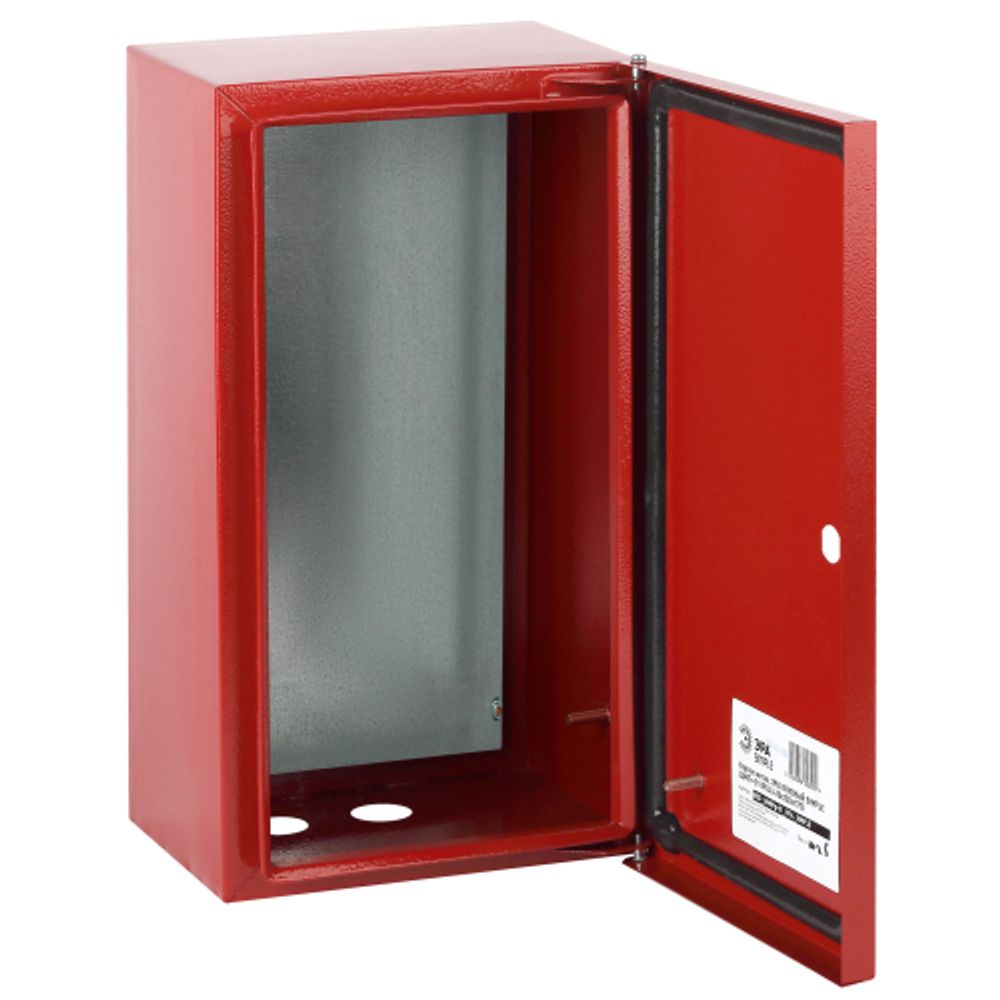 Корпус металлический ЭРА SIMPLE ЩМПг-01 (395х310х220мм) IP54 У2 красный RAL 3000 | Корпуса металлические с монтажной панелью