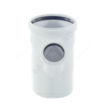 Тройник PP-H переходной бесшумный белый RAUPIANO PLUS Дн 110х50х87гр б/нап в/к Rehau 11213241002