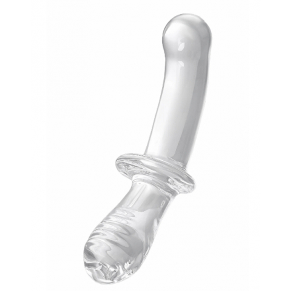 Стеклянный фаллоимитатор Satisfyer Double Crystal (20×5,5 см) прозрачный