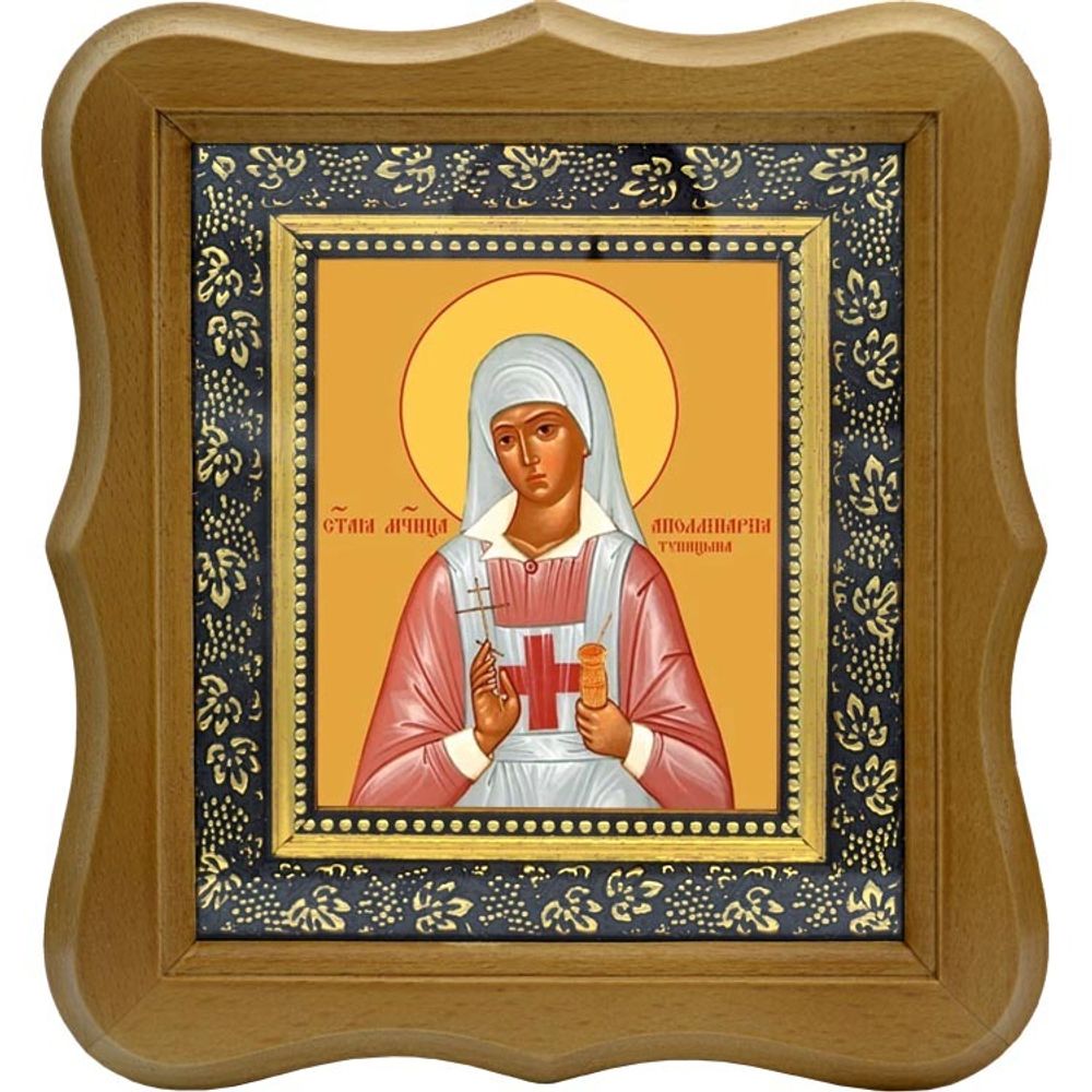 Аполлинария Тупицына Святая мученица. Икона на холсте.