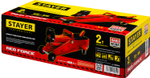 STAYER R-22 RED FORCE, 2 т, 125 - 320 мм, подкатной домкрат для легковых а/м, Professional (43152-2)