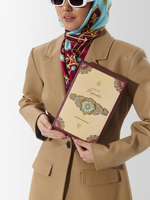 Платок «Горянка» 100% шёлк голубой