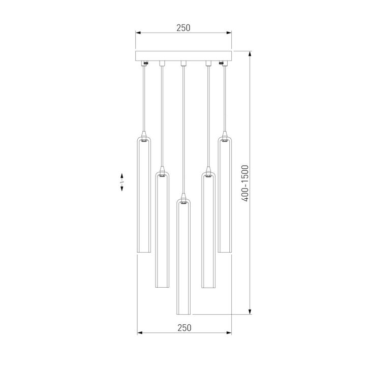 Подвесная люстра Eurosvet Lynn 50381/5 хром