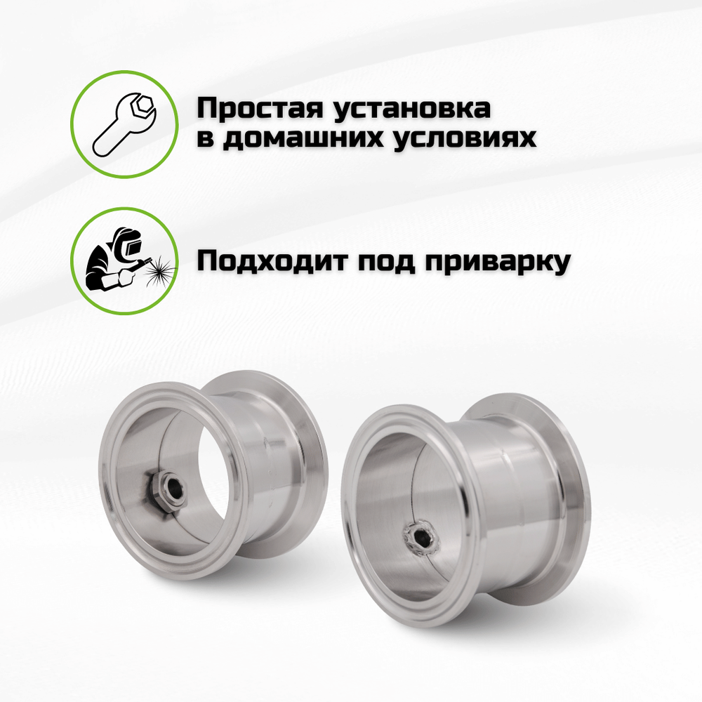 Ниппель из 304 нержавеющей стали для термометра с диаметром щупа 2 - 4,2 мм