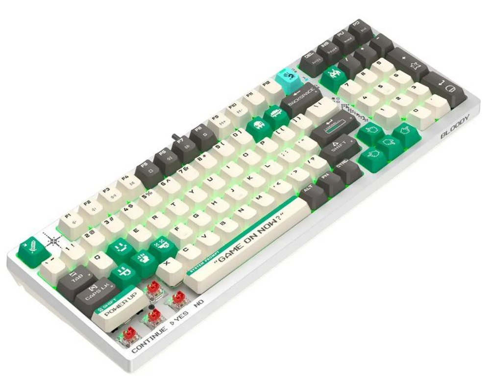 Клавиатура  A4Tech Bloody S98 Pixels Green