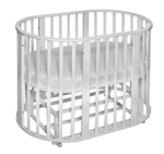 Кроватка-трансформер с маятником Sweet Baby Delizia V2 9 в 1 белый