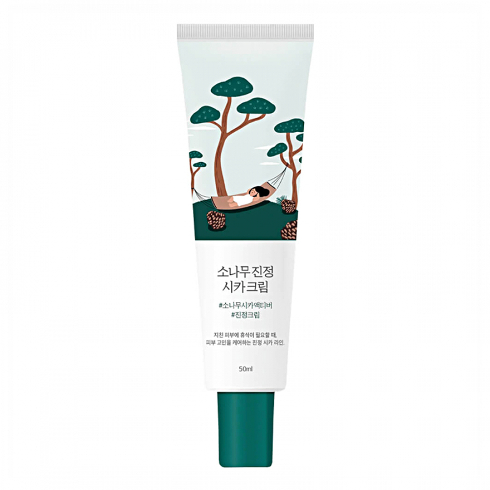 Крем с экстрактами сосны и центеллы ROUND LAB Pine Calming Cica Cream (50мл)