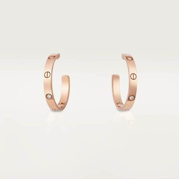 Cartier LOVE hoop earrings, medium model, 6 diamonds