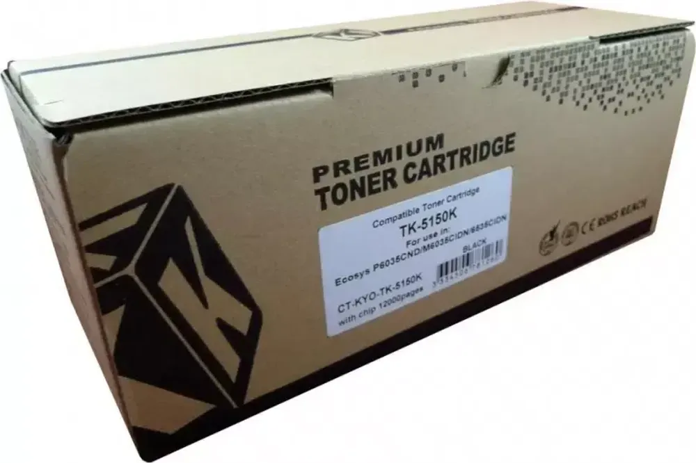 Тонер-картридж ELP, аналог Kyocera TK-5150K для Ecosys P6035cnd/M6035cidn/6535cidn black 12K