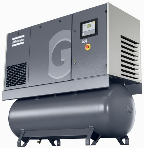 Винтовой компрессор Atlas Copco GA 11 13 с ресивером