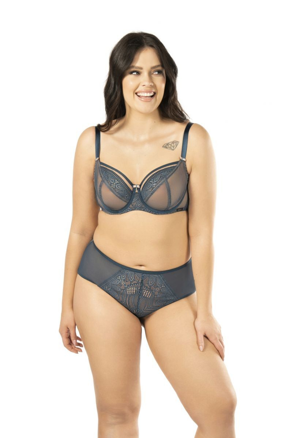 Бюстгальтер Daniela с мягкой чашкой (Размер: 75F) (Цвет: грязно-синий)