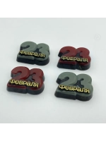 Форма пластиковая для конфет 23 февраля / Цифры МИНИ (4 ячейки)