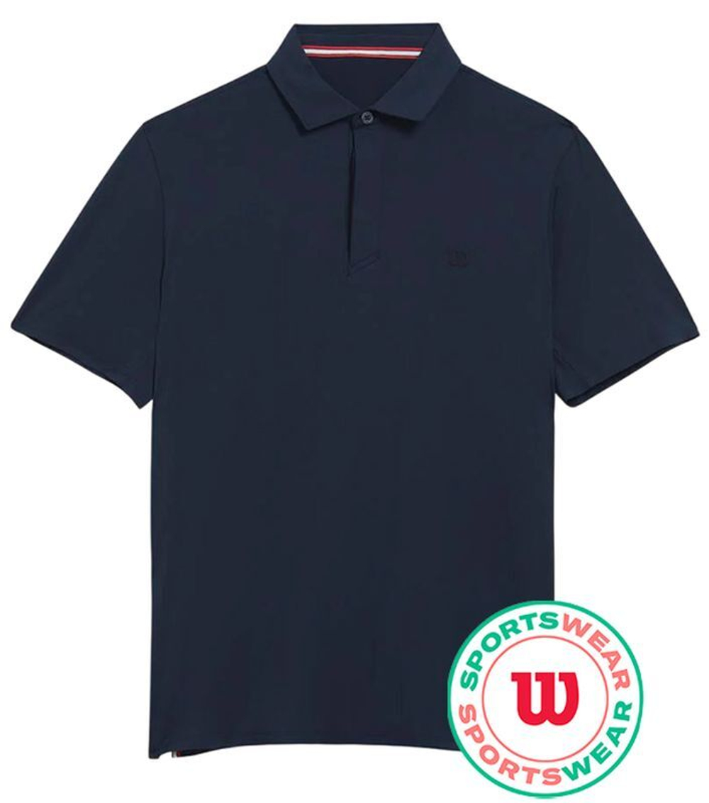 Мужское теннисное поло Wilson League - небесный