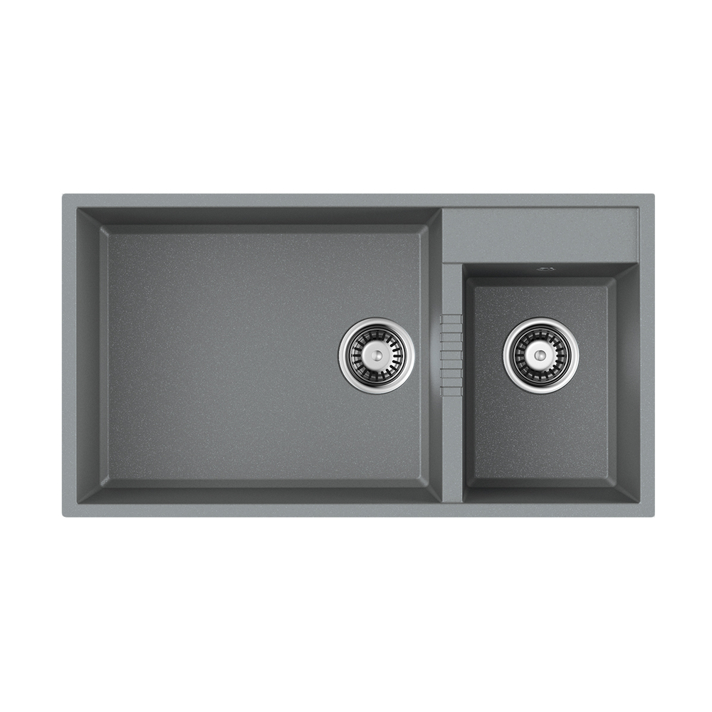 кухонная мойка Omoikiri Tedori 85-2-U-GR Tetogranit/leningrad grey