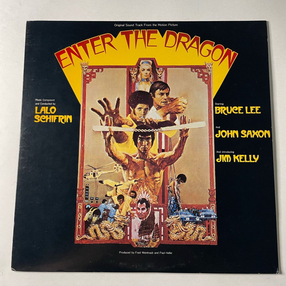 Винтажная виниловая пластинка LP Lalo Schifrin Enter The Dragon Брюс Ли Выход Дракона (Japan 1974) (No Obi)