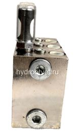 VSG6-KR - Питатель для двухлинейных систем смазки с рабочим давлением 400 бар, количество выходов 6, максимальная доза 2,3 мл/цикл, с регулятором и индикатором