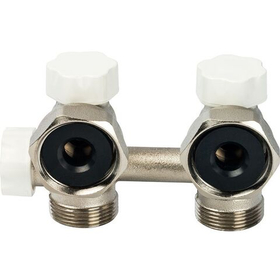 Узел нижнего подключения для однотрубной системы угловой 3/4* Luxor М 173