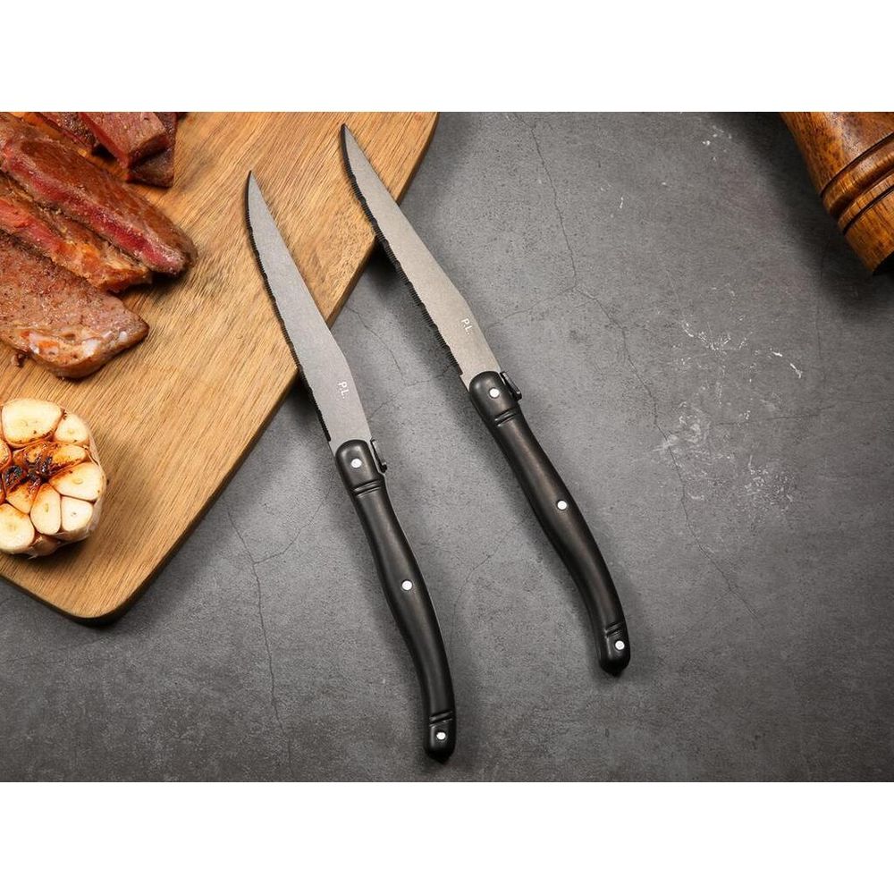 Нож для стейка 23,4 см "  Paris" Vintage Steel Black P.L. Proff Cuisine