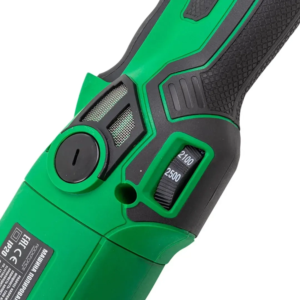 Машина полировальная электрическая (230V, 1200W, 500-2500об/мин, диаметр круга - 150мм) RockFORCE RF-WT03105