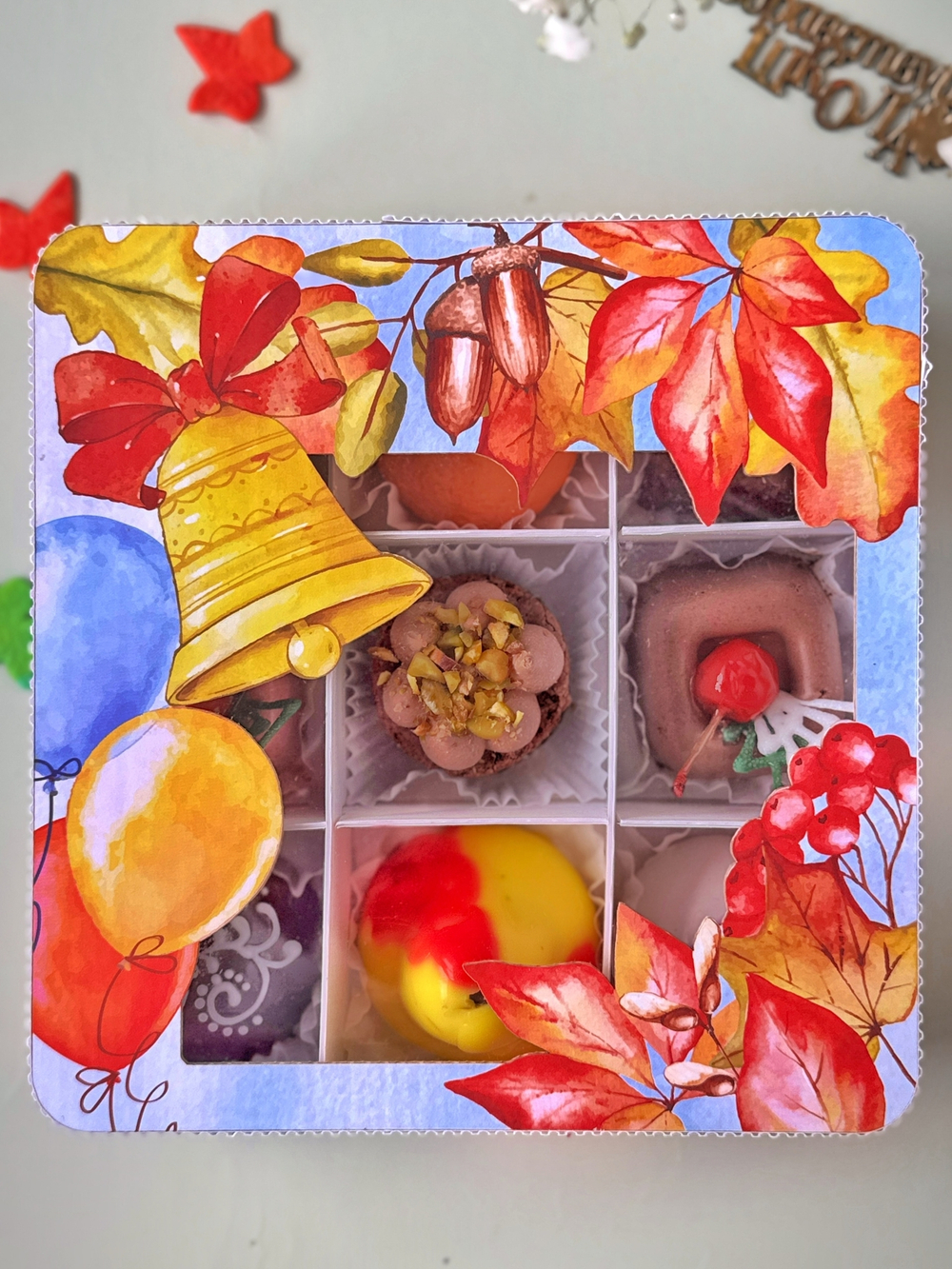 "Колокольчик" Авторские пирожные 9 шт - 350 грамм арт2020