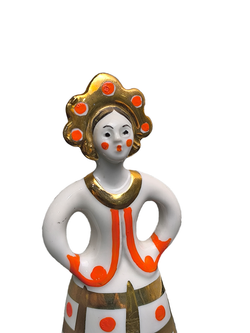 Фарфоровая статуэтка "Матрешка-невеста" Дулево