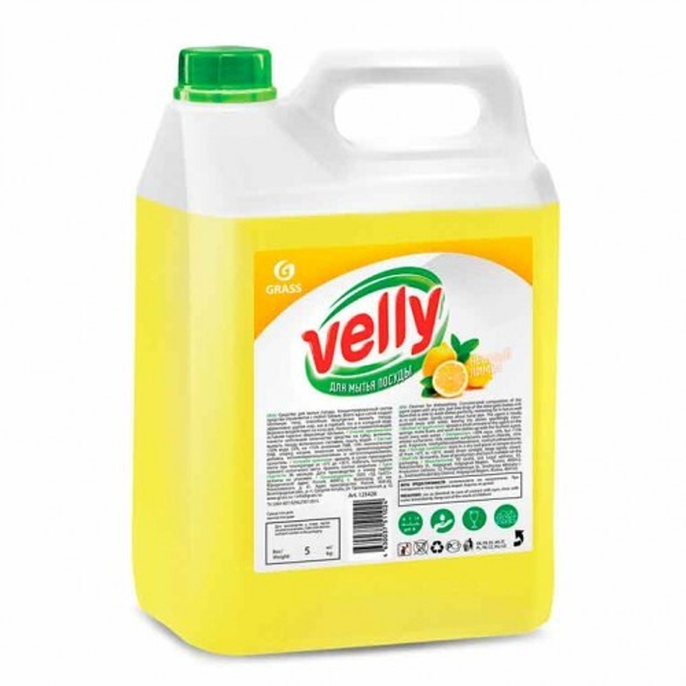 GraSS Моющее средство для посуды GraSS VELLY Premium Лимон 5л