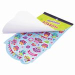 Альбом со сверкающими наклейками "Совята", 4 листа, более 250 шт., склейка, ЮНЛАНДИЯ, 662696