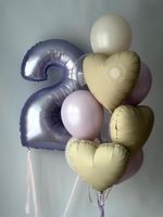 Воздушные шары для девочки на 2 годика №8887