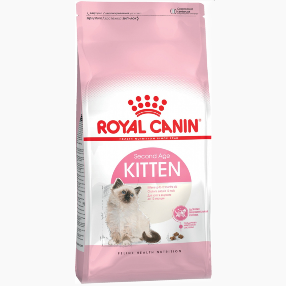 Royal canin kitten 2 кг сухой корм для котят в возрасте до 12 месяцев 1х6