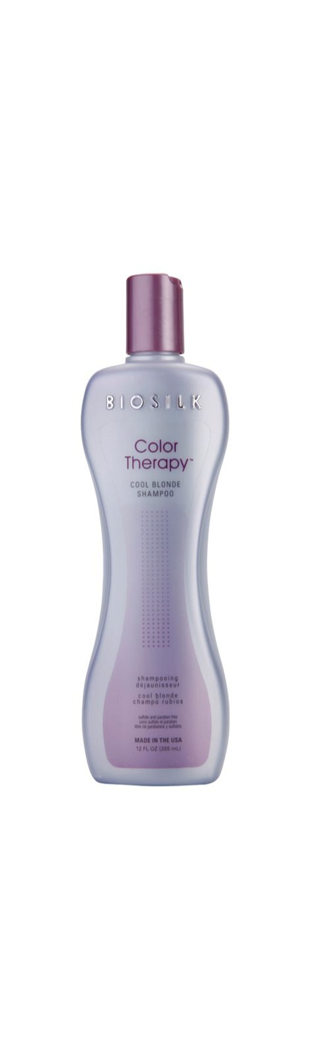 Biosilk Color Therapy Cool Blonde Shampoo - Шампунь, нейтрализующий желтоватый оттенок /   355  ml  / GTIN 633911740613