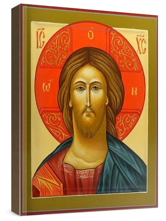 Венчальная пара 19. Спаситель (рукописная икона)