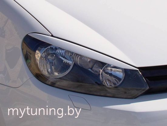 Реснички на фары для Volkswagen Golf 6