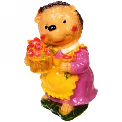 Фигура из гипса «Ёж-девочка» 40см