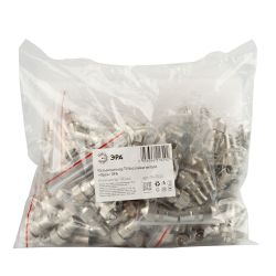 Разъем ЭРА штекер TV без пайки металл тип «Орех» упаковка 100 шт. | Разъёмы, переходники, ТВ делители