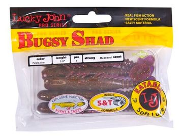 Виброхвосты съедобные LJ Pro Series BUGSY SHAD 3.9in(10 см), цв. S13, 5 шт.