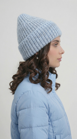 Шапка ШП216-04 голубой меланж