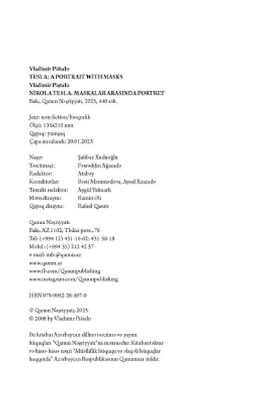Tesla: maskalar arasında portret