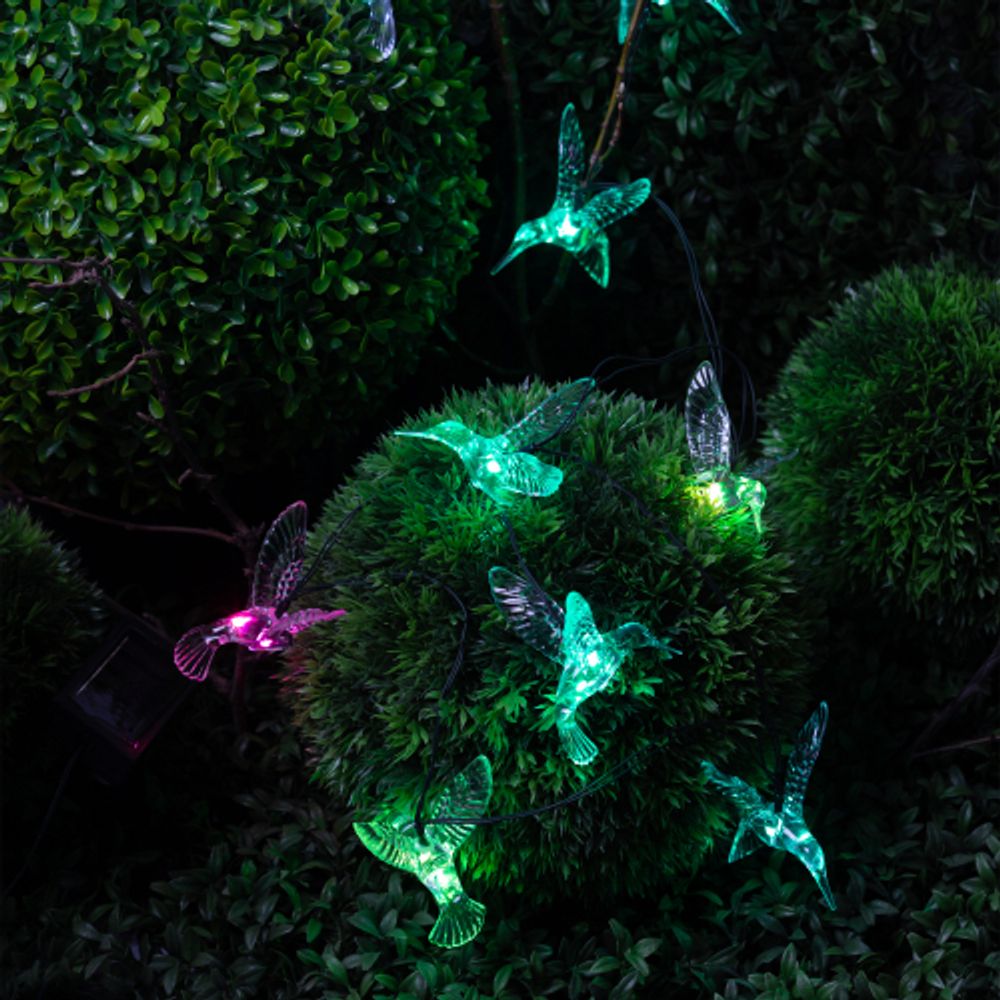 Садовая гирлянда ЭРА ERASF22-26 на солнечной батарее Колибри 3,8 м | Садовые декоративные светильники