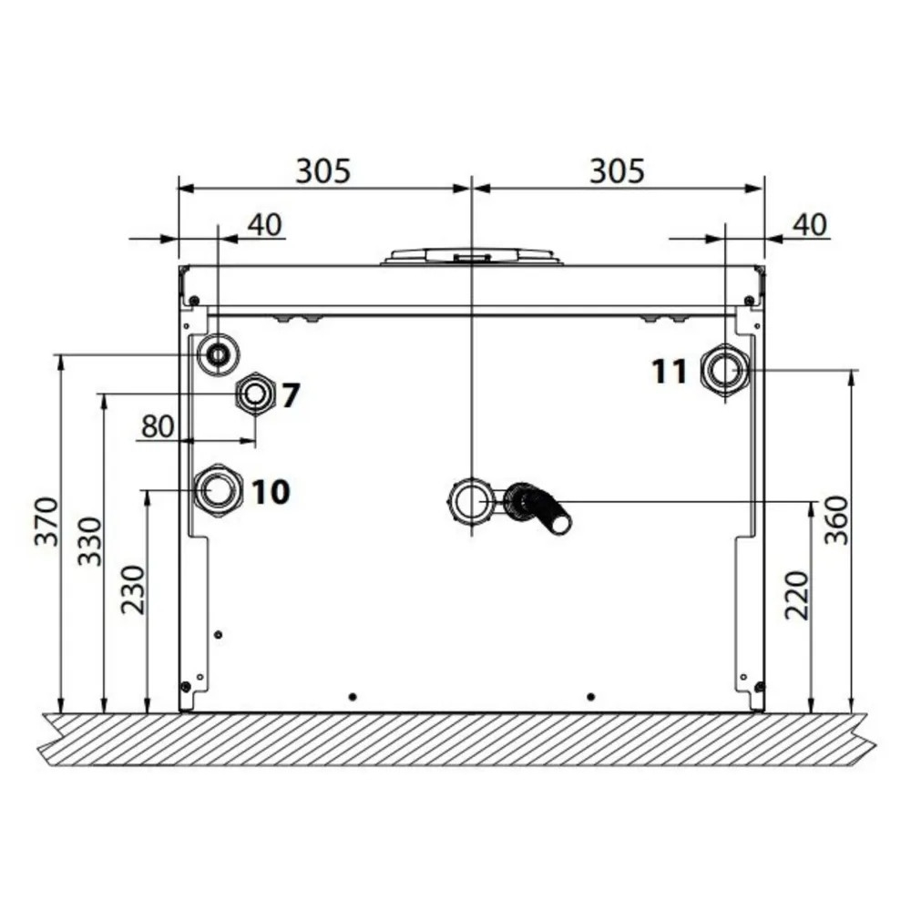 Котёл газовый конденсационный Ferroli Force W80 настенный с закрытой камерой