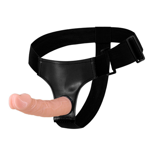 Женский страпон 19см на черных трусиках Baile Passionate Harness Strap-on BW-022012