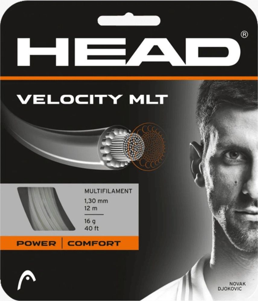 Струны для тенниса HEAD VELOCITY MLT NATURAL Сеты (1 натяжка) 12.2 м