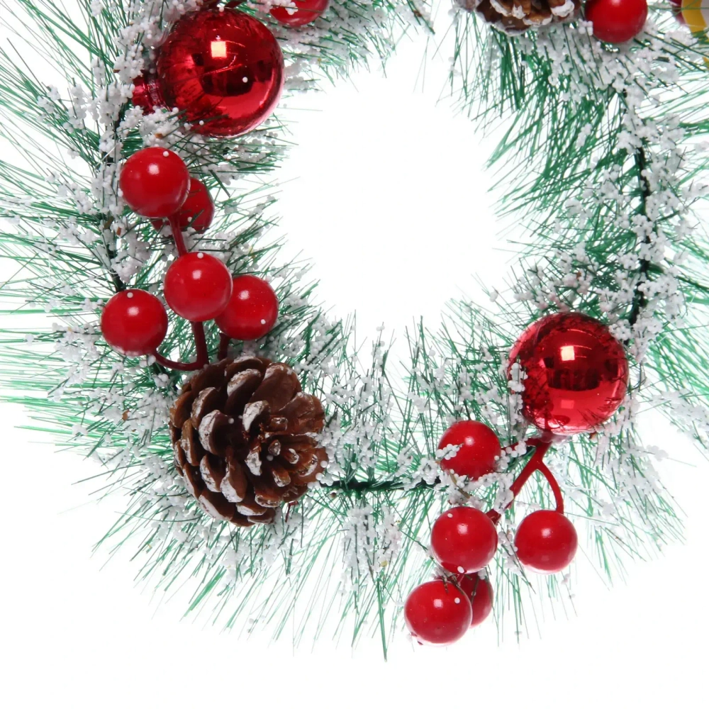 Венок хвойный «Новогоднее веселье» 20 см