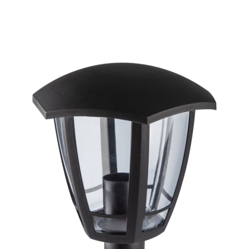 Садово-парковый светильник ЭРА «Валенсия 3» НТУ 07-40-004 черный 6-гранный напольный IP44 Е27 max 60Вт